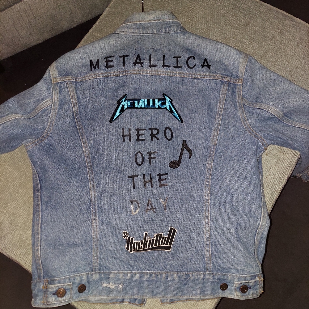 Men's custom made jean jacket